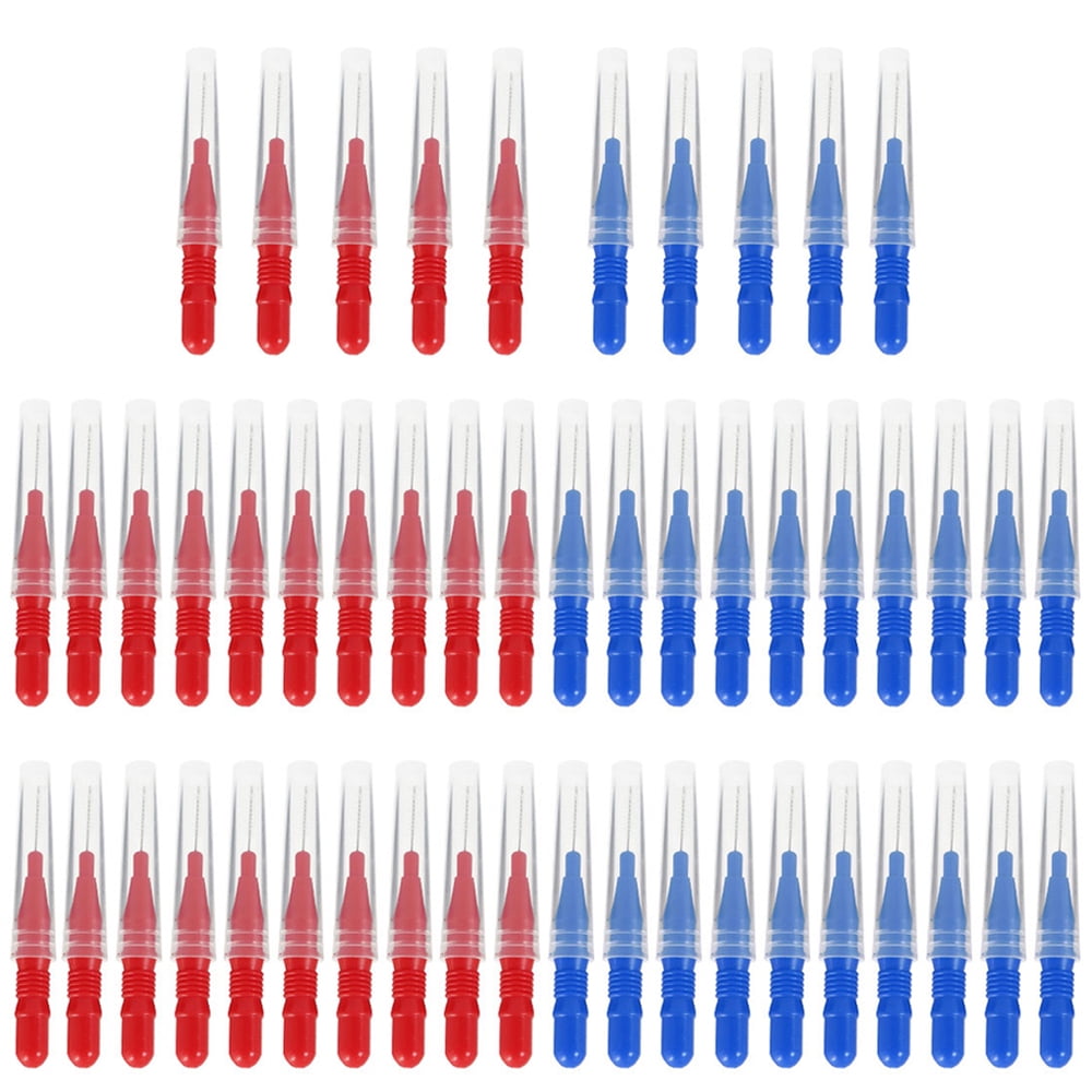 Willstar 50Pcs Interdental Brush Toothpick s Floss Heads Oral Hygiene