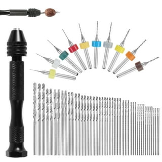 QIFEI Rotary Tool Kit with Mini Portable Small Hand Drill + 10pcs Drill  Bits Set Tool 0.8-3.0mm for Pcb, Crafts, Jewelry, Watch Making, Drilling  Wood, Plastic, Jewelry, Rubber 