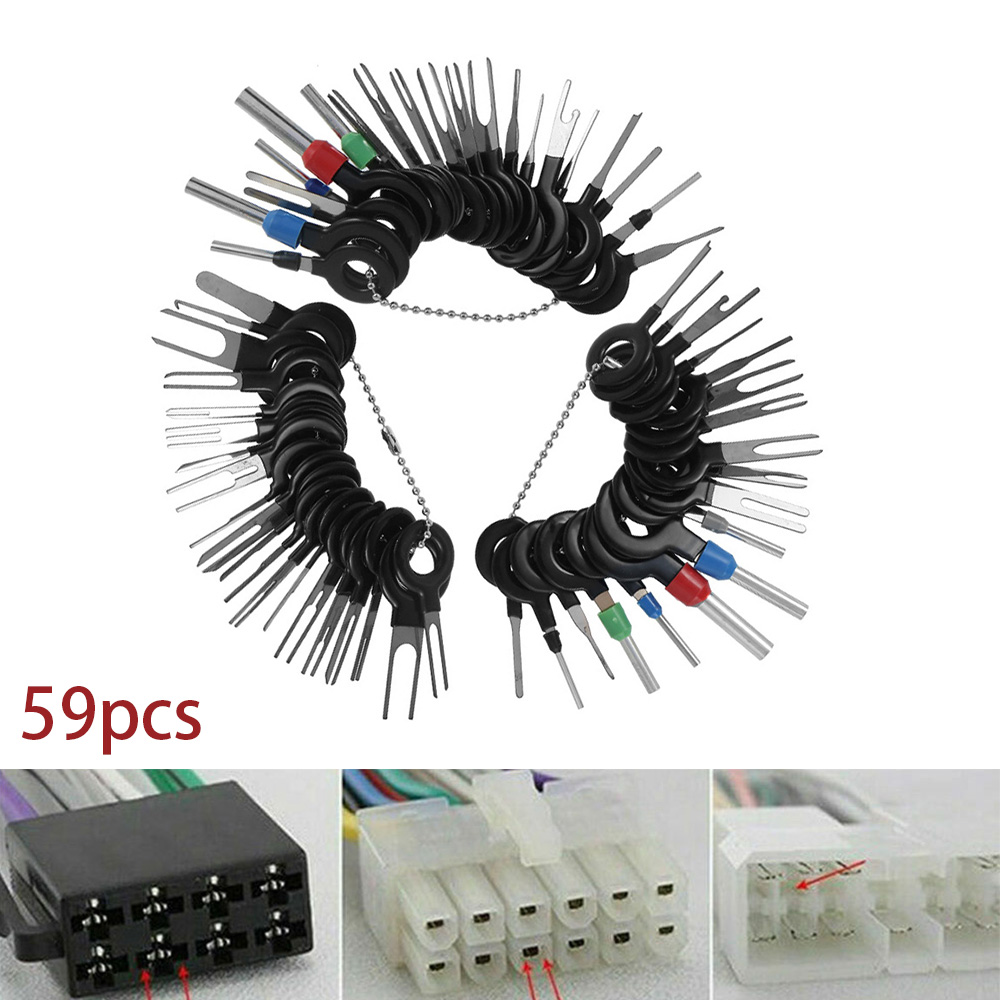 Willstar 59Pcs/Set Automotive Car Terminal Removal Tool Car Wire Plug