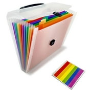 Willstar A6 Expanding Coupon Organizer 13 Pockets, 12 Labels