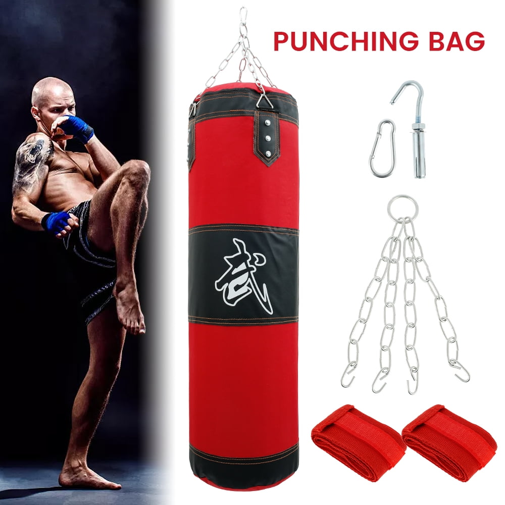  Punching Ball Speed Ball Double End Punching Bag Leather,  Boxing Speed Bag Set Door Sealing/Floor Mount Suction Cup Reflex Bag for  Home Gym, Stress Relief Exercise Equipment (Size : Red+Black) 