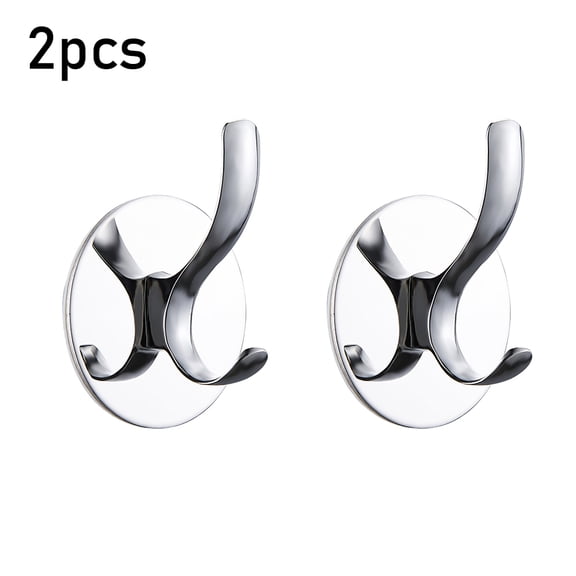 Willstar Bath Towel Hook for Towel,Bathrobe,Clothing and Bag,Patented Glue+Self-Adhesive,Stainless Steel,Brushed Finish