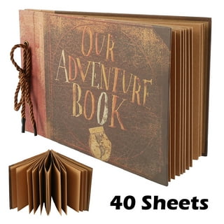  Our Adventure Book Scrapbook, Travel Scrapbook Album Photo 80  Pages Retro, Expandable with DIY Accessories Kit, Gift for Christmas  Anniversary Birthday (with Gift Box) …