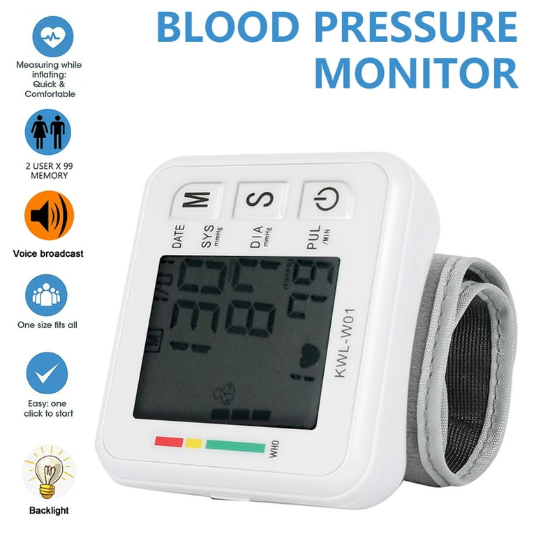 Automatic Digital Wrist Blood Pressure Monitor BP Cuff Machine
