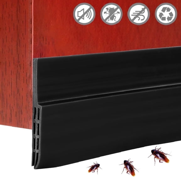 Door Draft Stopper Under Door Seal for Exterior/Interior Door Sweep Strip Under Door Draft Blocker Soundproof Door Bottom Weather Stripping