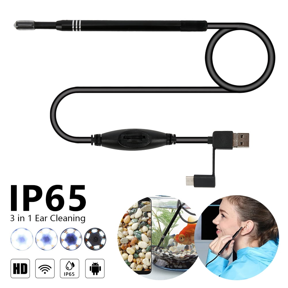Willstar Ear Wax Remover Tool, 5.5mm Ear Endoscope, 3 in 1 USB HD