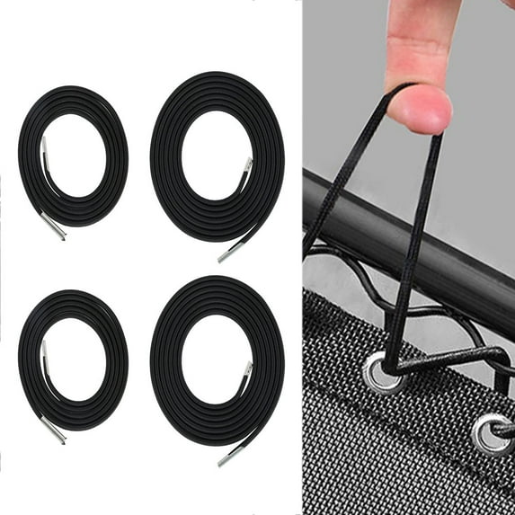 Willstar Elastic Bungee Rope Cords Recliner Laces for Zero Gravity Chair Replacement-Black