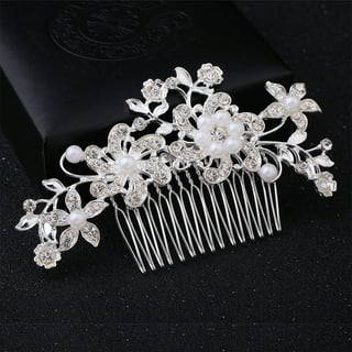 Aimimier Bridal Pearl Hair Pins 10 Pcs Large Ivory Champagne Pearl Bobby Pins Wedding Hair Piece Prom Party Festival Hair Accessories for Women and G
