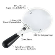 Willstar Magnifying Glass with Light High Definition Magnifier Reading Magnifier for Seniors,25x