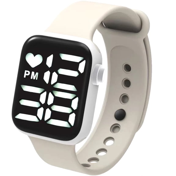 Willstar Men Women Sport Watch Digital LED Waterproof Electronic Quartz Wristwatches(White) US