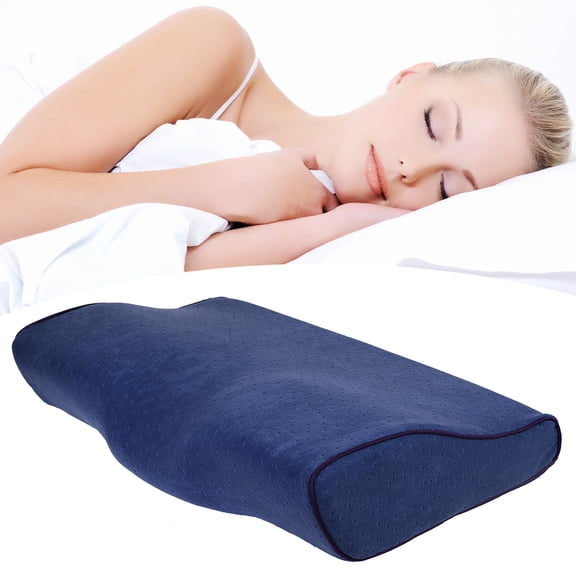 Willstar Orthopedic Sleeping Pillows Cervical Pillow for Neck Pain Back Sleepers in Basic Bed Pillows