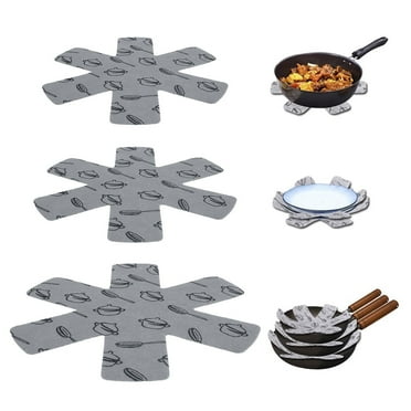 EUWBSSR 15Pcs Pot Pan Separator Dividers Pad Pot and Pan Protectors Non Slip Scratch Proof Kitchen Cookware Protector Tools