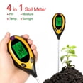 thumbnail image 1 of Willstar Professional 4 in 1 Soil Tester LCD Water PH Temperature Sunlight Moisture Tester Meter Kit For Garden Plant, 1 of 7