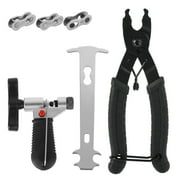 Willstar Professional Bike Bicycle Chain Repair Tool Kit Bike Chain Breaker Splitter Hook Plier Bike Chain Removal Tool Chain Wear Indicator Chain Checker
