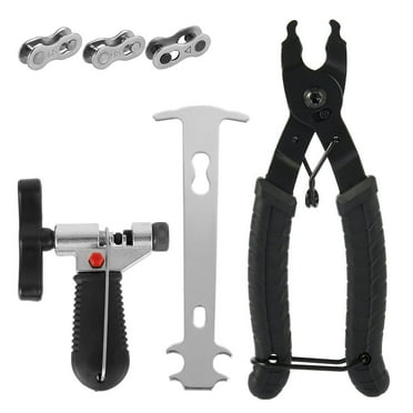 Willstar Professional Bike Bicycle Chain Repair Tool Kit Bike Chain Breaker Splitter Hook Plier Bike Chain Removal Tool Chain Wear Indicator Chain Checker