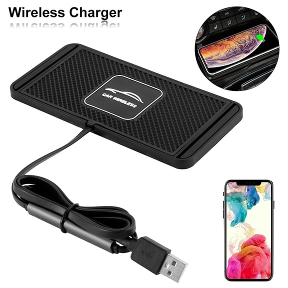 Willstar Qi Wireless Car Charger Charging Pad Mount For iPhone X/8 Samsung S8 S9 US