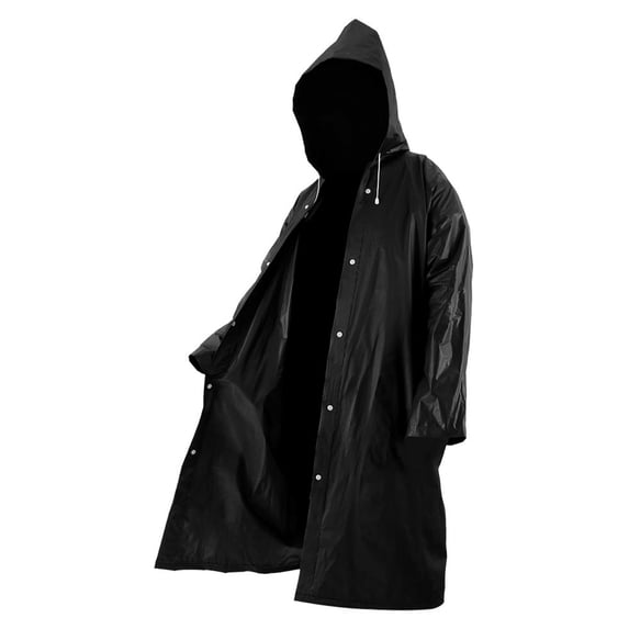 Willstar Rain Coat Weather Multi-Use Waterproof Poncho Army poncho black