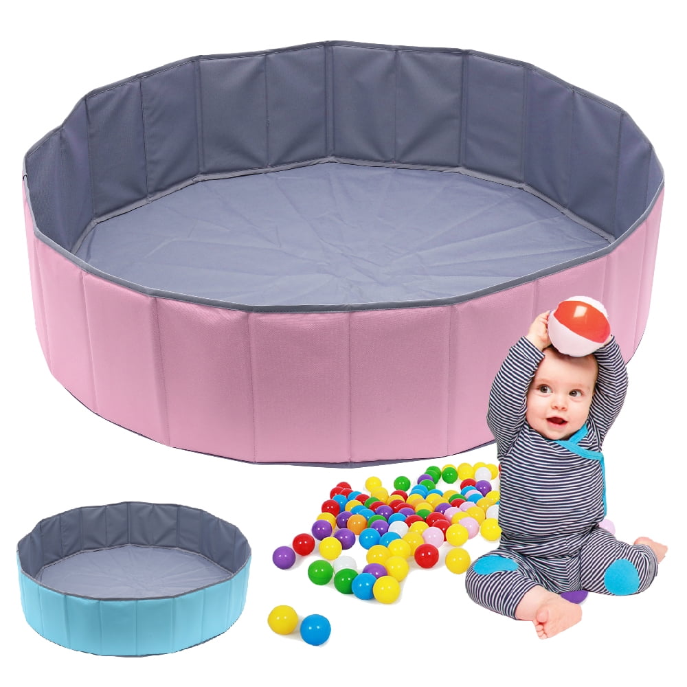 Qenwkxz Round Ball Pit Foldable Ocean Ball Pit Play Ball Pool Outdoor Indoor Nursery Baby Play Game Play Toy