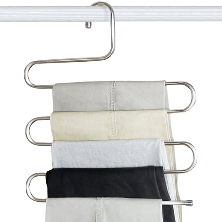 Willstar S Shape 5-Tier Pants Hanger, Stainless Steel