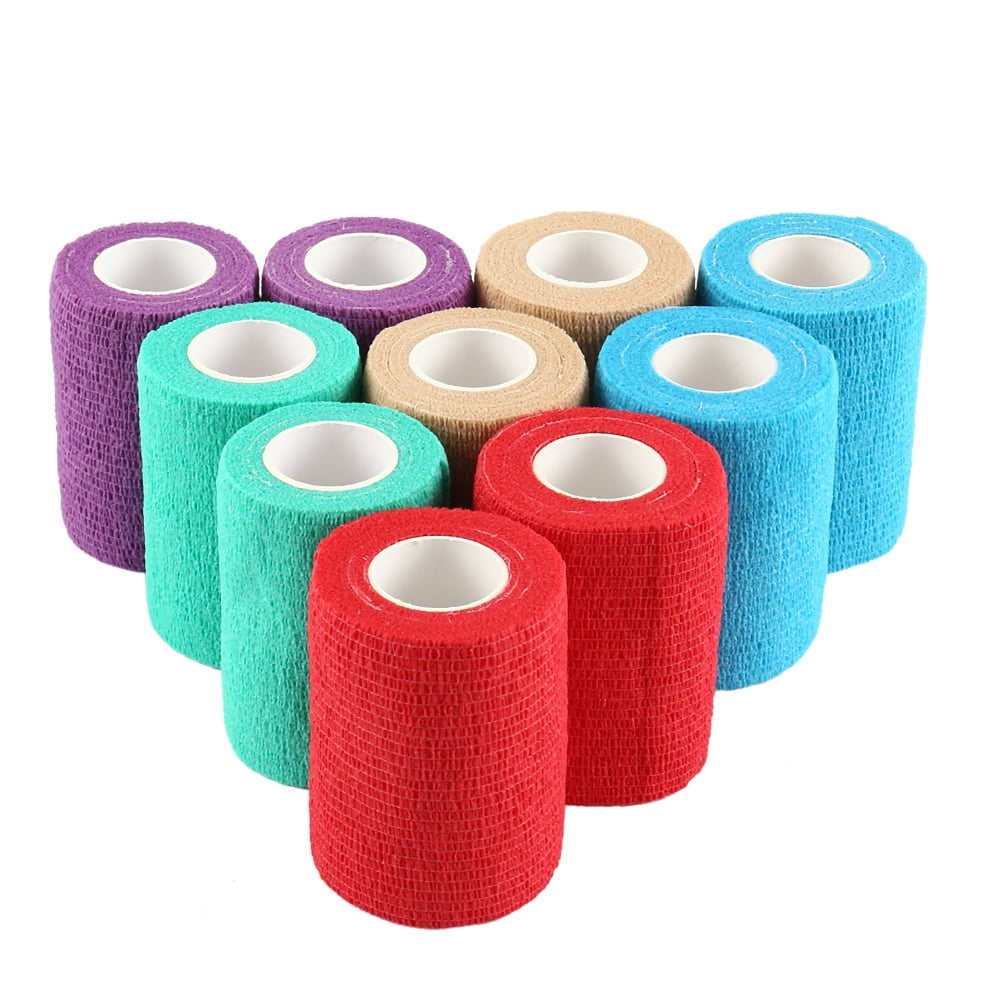 Willstar Self Adhesive Bandage Wrap, 3" x 5 yards, 10 Pack