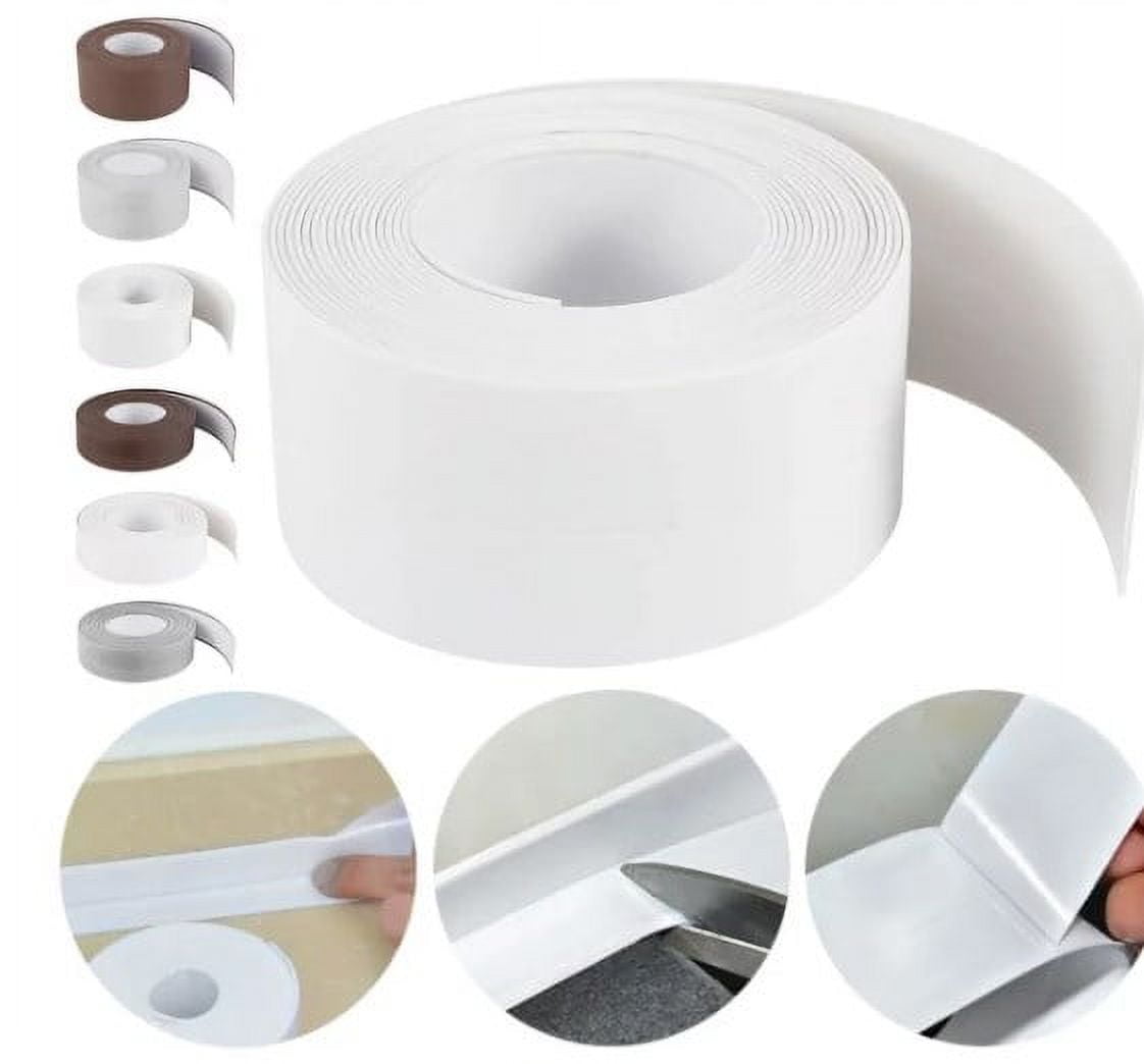 Shpwfbe Tools Command Strips Self-Adhesive Bottom Seal Silicone Door Windshield Tools Home Improvement Double Sided Tape, Size: 1XL, White