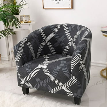 Willstar Tub Chair Covers for Armchairs, Tub Sofa Slipcover Polyester Fiber Club Chair Slipcover Stretch Armchair Slipcover Removable Washable Sofa Couch Cover for Dining Living Room Office Reception
