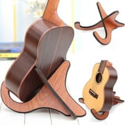 Willstar Wooden Floor Guitar Stand Universal Guitar Stand Folding Guitar Stand Classical Acoustic Guitar Stand Shaped Bass with anti-collision EVA rubber on edges