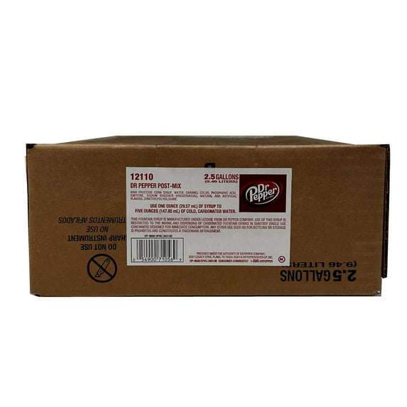 Willtec Dr. Pepper Soda Syrup, 2.5 Gallon bag in box