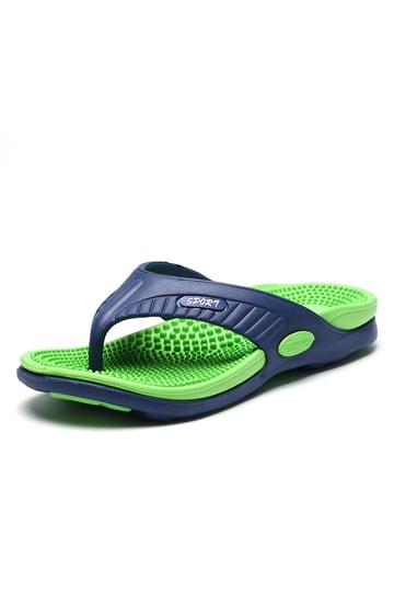 Mens Flip Flops in Mens Sandals | Green - Walmart.com