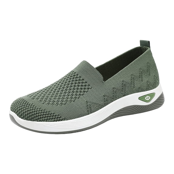 Willtoo 2026 Orthopedic Shoes for Women with Arch Support - Slip On Tennis, Walking & Nurse Sneakers, Wide Width Non-Slip Work Shoes, Mother’s Day Gift Idea Green 9 Wide