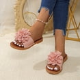 thumbnail image 1 of Willtoo 2026 Trendy Flower Slippers Sandals for Women Summer Casual Flat Sandal Shoes Comfortable Slip on Flower Slides Sandals Beach Shoes, 1 of 5