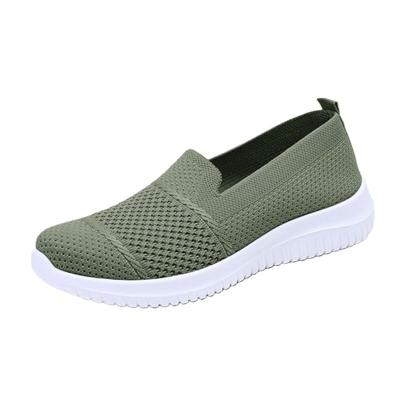 Willtoo 2026 Womens Lightweight Orthopedic Sneakers - Arch Support Slip On Tennis & Nurse Shoes, Wide Width Server Shoes, Valentine’s Day & Birthday Gifts Green 9 Wide