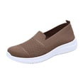 thumbnail image 1 of Willtoo 2026 Womens Wide Width Orthopedic Slip-Ons - Arch Support Tennis, Hiking & Nurse Shoes, Breathable Work Sneakers for Holiday Gifting Brown 8.5 Wide, 1 of 6
