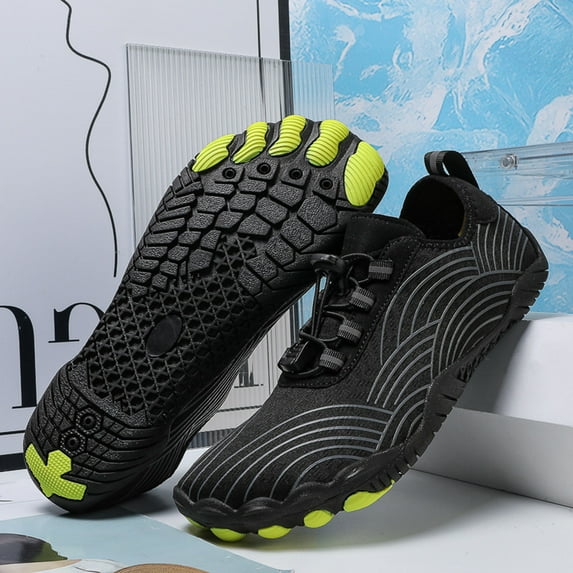 Willtoo Athletic Hiking Water Shoes for Women Quick Dry Outdoor Water Sport Aqua Shoes for Beach Black 5.5