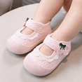 thumbnail image 1 of Willtoo Baby Girls Shoes Breathable Mesh Sneakers Non-Slip Soft Sole Infant Toddler First Walker Shoes, 1 of 5