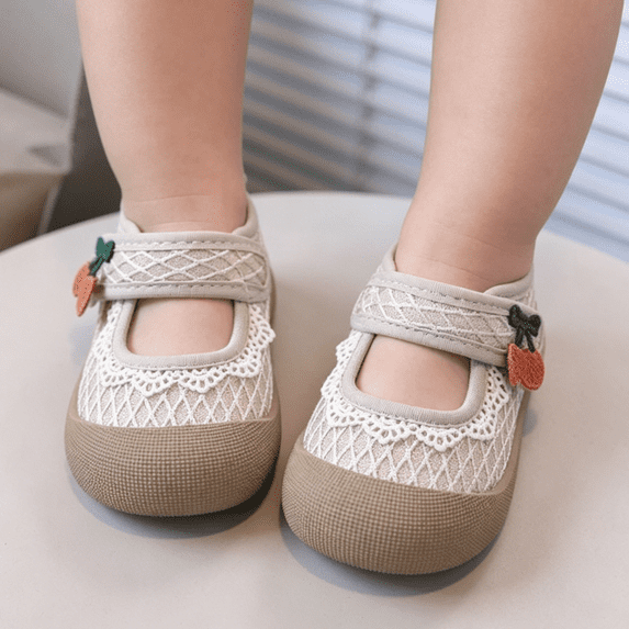 Willtoo Baby Girls Shoes Breathable Mesh Sneakers Non-Slip Soft Sole Infant Toddler First Walker Shoes