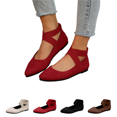 thumbnail image 1 of Willtoo Ballet Flats for Women Elastic Crisscross Strap Mary Jane Flat Slip On Casual Ballerina Walking Flats Dress Shoes for Woman Comfortable Cute Loafer Shoes, 1 of 6