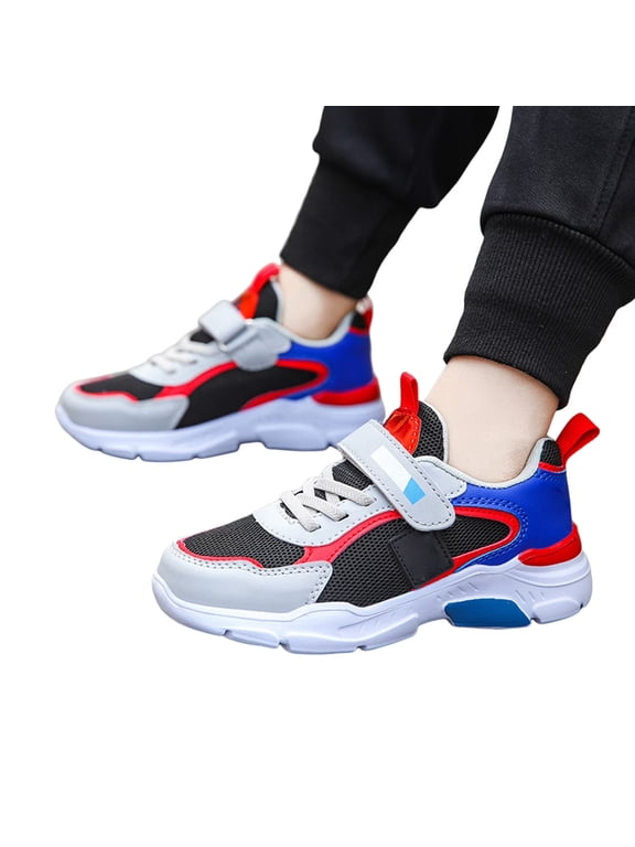 Boys Girls Mesh Sneakers Teen Breathable Tennis Athletic Running Shoes Walking School Non Slip Casual Sport Basketball Shoe