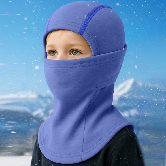 Willtoo Child Balaclava Windproof Hoodie Hat for Boy Girl Cold Weather Hunting Fursuit Head Cap Face Cover Skull Caps