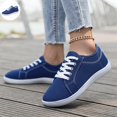 thumbnail image 1 of Willtoo Classic Low-Top Canvas Sneakers for Women Lightweight Lace-Up Casual Walking Shoes with Non-Slip Rubber Sole, Breathable Flat Skate Shoes, 1 of 1