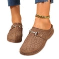 thumbnail image 1 of Willtoo Closed Toe Orthopedic Mule Slip On Flat Casual Shoes with Metal Buckle for Summer Walking Platform Slides, 1 of 7