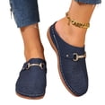 thumbnail image 1 of Willtoo Closed Toe Orthopedic Mule Slip On Flat Casual Shoes with Metal Buckle for Summer Walking Platform Slides, 1 of 7