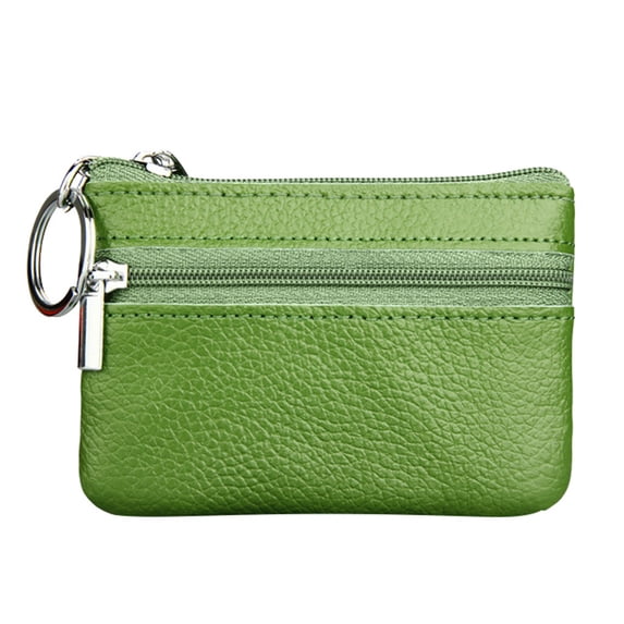 Willtoo Coin Purse, Leather Zipper Change Purse Slim and Portable Coin Pouch for Daily Use Small Purses for Women