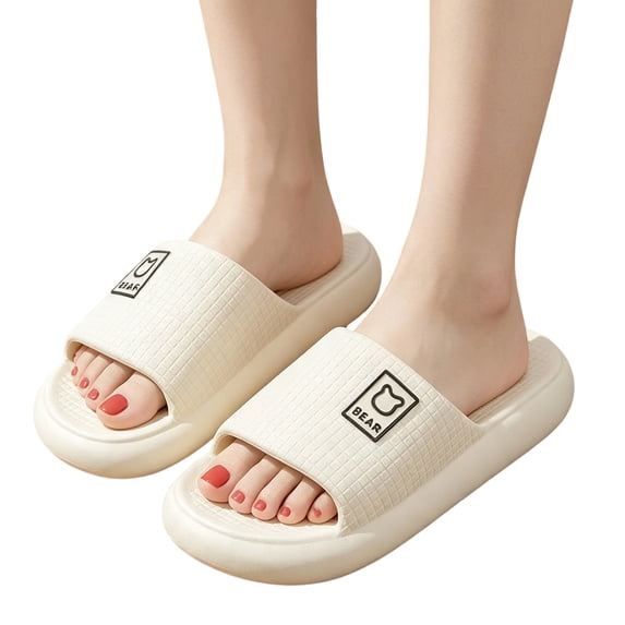 Willtoo Cute Slippers For Women Summer Soft Platform Non-Slip Sandals Anti-slip Indoor Outdoor Slippers Lightweight Shower Sandals