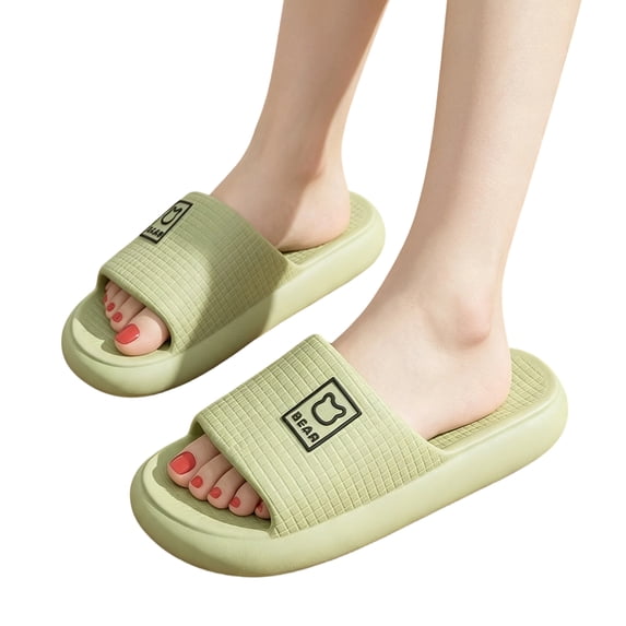 Willtoo Cute Slippers For Women Summer Soft Platform Non-Slip Sandals Anti-slip Indoor Outdoor Slippers Lightweight Shower Sandals