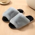 thumbnail image 1 of Willtoo Fuzzy Slippers for Women Open-Toe Slip On Memory Foam House Shoes Anti-Slip Indoor & Outdoor Fluffy Slides, 1 of 3