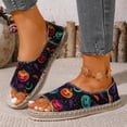 thumbnail image 1 of Willtoo Halloween Canvas Sneakers for Women Platform Low Top Shoes Tennis Classic Casual Slip on Shoes, 1 of 6