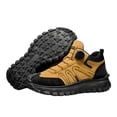 thumbnail image 1 of Willtoo Hiking Boots for Men Button Mid‑Top Comfortable Shoes, Non‑Slip Lightweight Outdoors Trekking Sneakers, Shock‑Absorbing Casual Footwear for Camping Hiking Daily Outdoor Activities, 1 of 5