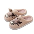 thumbnail image 1 of Willtoo House Slippers for Men Women Highland Cow Print Bedroom Fluffy Slippers Winter Soft Shoes Warm Slip on Slides, 1 of 5