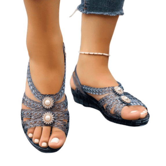 Willtoo Jelly Sandals for Women Mesh Flats Clear Sandals Beach Water Shoes Cute Fashion Trendy for Girls Office Cruise Festivals Gifts
